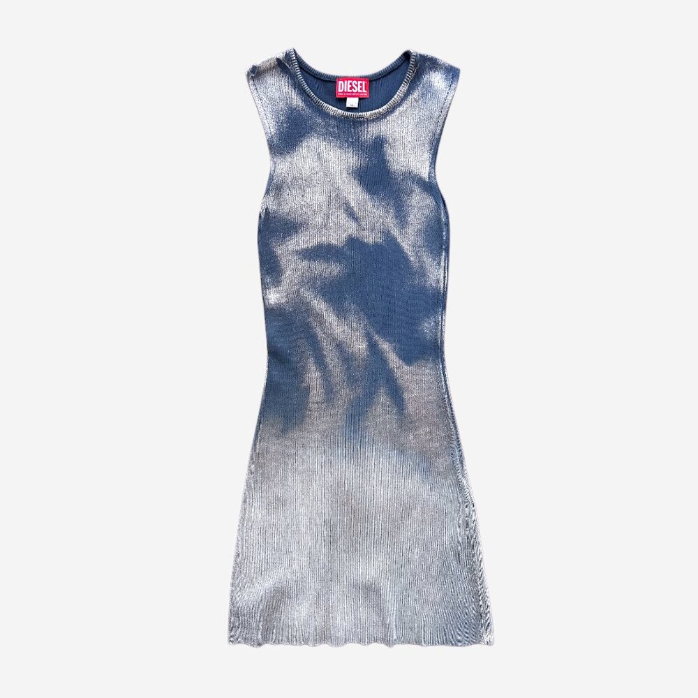Diesel M-Idony Mini Metalic-Effect Tank Dress - Picture 5 of 8